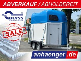 <strong>AKTION Derby M</strong> Pferdeanhnger mit blauer Haube